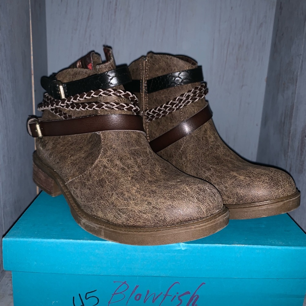 Brown Blowfish Ankle Boots